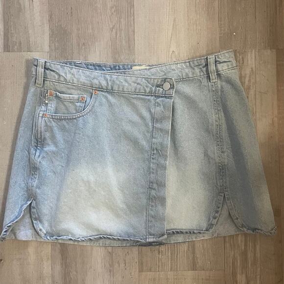 DL1961 Andi Wrap Mini Skirt Sz 30 - Picture 12 of 16